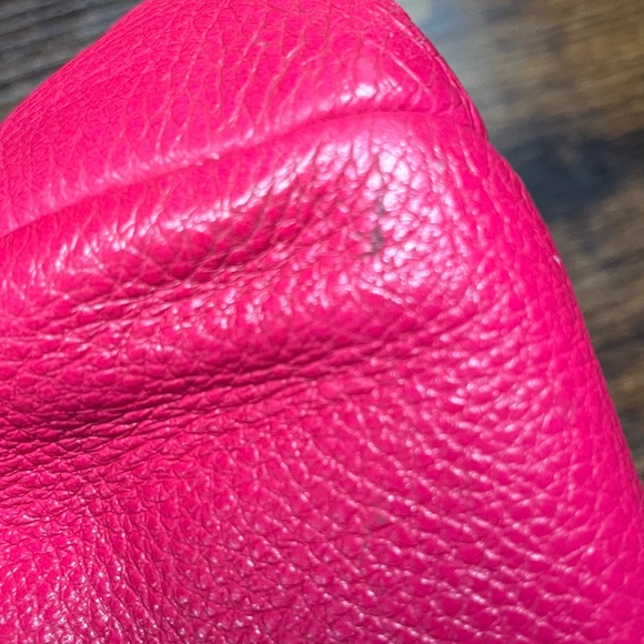 Coach Raspberry Madison Leather Phoebe Tote Bag - Picture 11 of 11